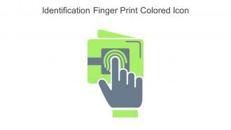 Identification Finger Print Colored Icon In Powerpoint Pptx Png And Editable Eps Format