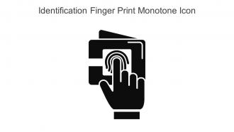 Identification Finger Print Monotone Icon In Powerpoint Pptx Png And Editable Eps Format