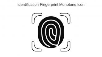 Identification Fingerprint Monotone Icon In Powerpoint Pptx Png And Editable Eps Format