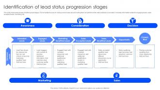 Identification Of Lead Status Progression Stages