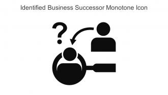Identified Business Successor Monotone Icon In Powerpoint Pptx Png And Editable Eps Format