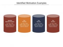 Identified motivation examples ppt powerpoint presentation professional pictures cpb