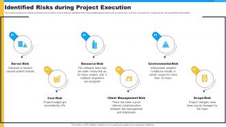 Identified Risks During Project Execution Project Feasibility Assessment To Improve