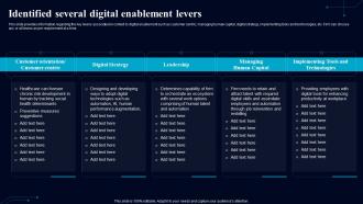 Identified Several Digital Enablement Levers Guiding Framework To Boost Digital Environment