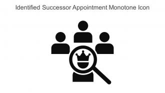 Identified Successor Appointment Monotone Icon In Powerpoint Pptx Png And Editable Eps Format