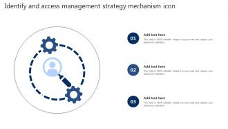 Identify And Access Management Strategy Mechanism Icon