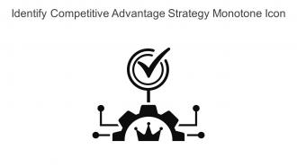 Identify Competitive Advantage Strategy Monotone Icon In Powerpoint Pptx Png And Editable Eps Format