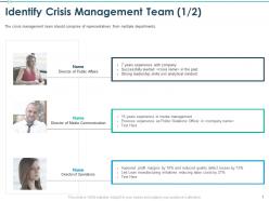 Identify crisis management team initiatives reducing ppt presentation rules