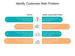 Identify customers main problem ppt powerpoint presentation portfolio slide download cpb