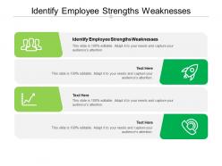 Identify employee strengths weaknesses ppt powerpoint presentation file graphic tips cpb