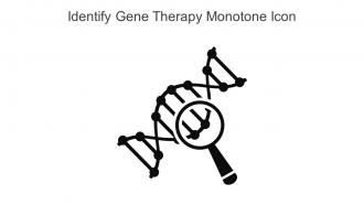 Identify Gene Therapy Monotone Icon In Powerpoint Pptx Png And Editable Eps Format
