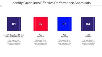 Identify Guidelines Effective Performance Appraisals Ppt Powerpoint File Cpb