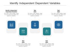 Identify independent dependent variables ppt powerpoint tutorials cpb