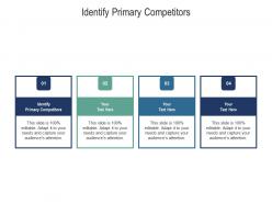 Identify primary competitors ppt powerpoint presentation clipart cpb