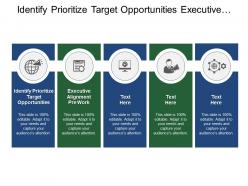Identify Prioritize Target Opportunities Executive Alignment Pre Work