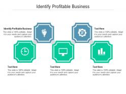 Identify profitable business ppt powerpoint presentation infographics designs cpb