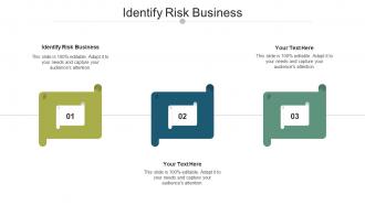 Identify risk business ppt powerpoint presentation summary layouts cpb