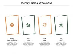 Identify sales weakness ppt powerpoint presentation styles introduction cpb