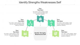 Identify strengths weaknesses self ppt powerpoint presentation infographic template format cpb