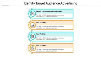 Identify target audience advertising ppt powerpoint presentation infographic cpb