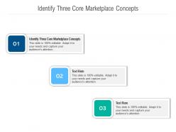 Identify three core marketplace concepts ppt powerpoint presentation slide download cpb