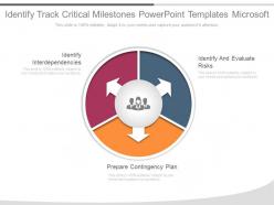Identify Track Critical Milestones Powerpoint Templates Microsoft