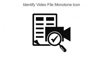 Identify Video File Monotone Icon In Powerpoint Pptx Png And Editable Eps Format