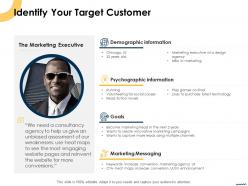 Identify your target customer ppt powerpoint presentation summary designs download