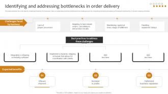 Identifying And Addressing Bottlenecks In Order Delivery Implementing Cost Effective Warehouse Stock
