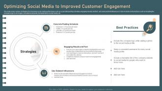 Identifying And Optimizing Customer Touchpoints Optimizing Social Media To Improved Customer Engagement