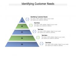 Identifying customer needs ppt powerpoint presentation portfolio infographics cpb