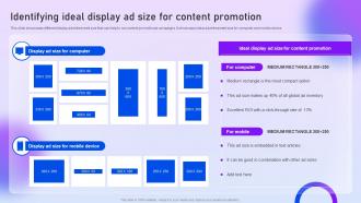 Identifying Ideal Display Ad Size For Content Promotion Content Distribution Marketing Plan
