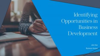 Identifying Opportunities In Business Development PPT Structure AT