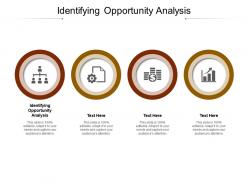 Identifying opportunity analysis ppt powerpoint presentation outline design ideas cpb