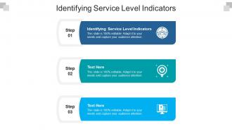 Identifying service level indicators ppt powerpoint presentation infographic template cpb