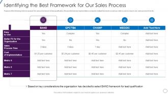 Identifying The Best Framework For Our Sales Lead Opportunity Qualification Process And Criteria