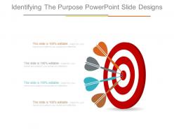 Identifying the purpose powerpoint slide designs