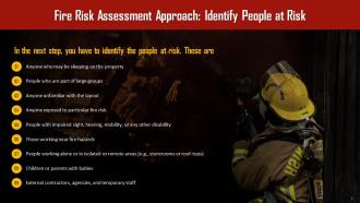 Identifying Vulnerable People For Fire Risk Assessment Approach Training Ppt
