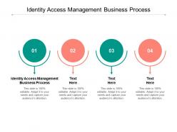 Identity access management business process ppt powerpoint presentation layouts demonstration cpb