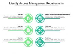 Identity access management requirements ppt powerpoint presentation pictures tips cpb
