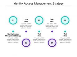 Identity access management strategy ppt powerpoint presentation model smartart cpb