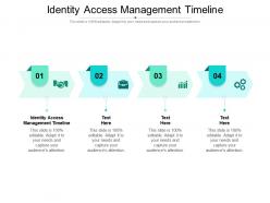Identity access management timeline ppt powerpoint presentation model summary cpb