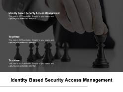 Identity based security access management ppt powerpoint presentation portfolio format cpb