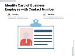Identity Card Business Manager Employee Verification Company Permission
