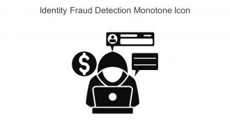 Identity Fraud Detection Monotone Icon In Powerpoint Pptx Png And Editable Eps Format