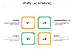 Identity log monitoring ppt powerpoint presentation file maker cpb