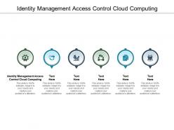 Identity management access control cloud computing ppt powerpoint presentation model outfit cpb