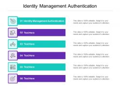 Identity management authentication ppt powerpoint presentation model layout cpb