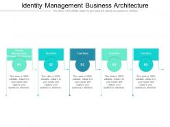 Identity management business architecture ppt powerpoint presentation deck cpb