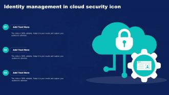 Identity Management In Cloud Security Icon